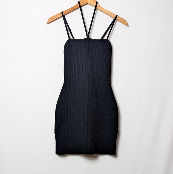BABATON Venna Sculpt Knit Dress Bodycon Black XS Aritzia - Picture 9 of 11